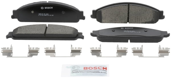 Bosch Quiet Cast Ceramic w/Hardware Brake Pad Set, and Shims Fits select: 2008-2009 FORD TAURUS, 2005-2007 FORD FIVE HUNDRED