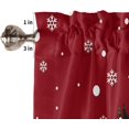 thumbnail image 3 of Rdsfhsp Rod Pocket Curtain Valance 54" x 18", Christmas Cute Snowman and Christmas Tree Window Curtain Valance for Kitchen Bathroom Living Room, 3 of 5