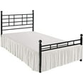 thumbnail image 2 of Cal-King Size Bed Skirt with Split Corners - 16 Inch Drop Smooth & Soft Ruffle Bed Frame Cover (Cal-King 72 x 84) Wrinkle & Fade Resistant, 100% Brushed Microfiber - Ivory Solid., 2 of 4