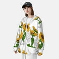 thumbnail image 5 of Sigee Plump Sunflower And Sketch Print UPF50+ Men's Sun Protection Hoodie Shirt SPF UV Shirt Long Sleeve Fishing Outdoor Lightweight, S-3XL, 5 of 9