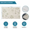 thumbnail image 6 of Green Spring Flowers Placemats Set of 12, Vintage Leaves Country Rustic Placemats for Dining Table, Place Mats for Kitchen Tabletop, Waterproof Wipeable Dining Table Mats Set, 6 of 9