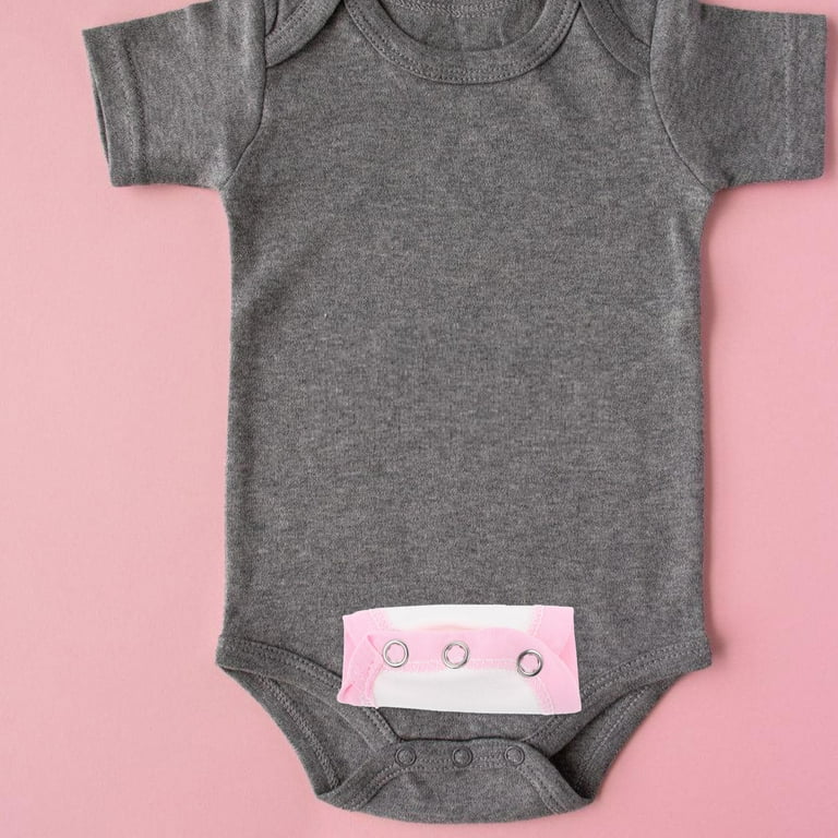 TEHAUX Pink Baby Bodysuit Extender Snap Extender for Baby Clothes