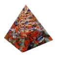 thumbnail image 1 of Pirámide de orgón, piedras preciosas que equilibran la energía , decoración, adornos para aliviar el estrés, piedra de la de la SM SunniMix Pirámide de cristal, 1 of 7