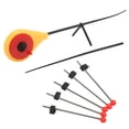 thumbnail image 2 of <p>Yellow Mini Ice Fishing Rod, Wear  Waterproof High Strength Lightweight Durable Winter Fishing Rod With Red Ball  For Rivers</p>, 2 of 7
