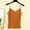 Orange, variant on LYEAA V Neck Tank Tops for Women Plus Size Spaghetti Strap Fitted Summer Casual Cami Shirt Solid Sleeveless Breathable Fashion Ladies Pullover Shirts Black M