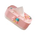 thumbnail image 4 of Bonita caja de pañuelos con elevación, rectangular, de plástico, ajustable, para dormitorio, sala de estar, pareja, Twin Stars, 4 of 12