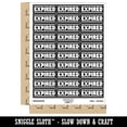 thumbnail image 2 of Expired Bold Border Top Bottom Sticker Set - Black - Matte Finish - 1.75" Medium, 2 of 7