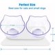 thumbnail image 2 of UBIUO Cat Bowls Elevated Cat Food Water Bowls Set, 15 Tilted Raised Cat Bowls, Anti Vomiting Cat Dish Pet Feeder Bowls with Stand for Indoor Cats and, 2 of 4