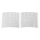 thumbnail image 1 of 20 Pcs Calcomanías para Llantas en Arco Decorativas para Llantas de Automóvil de 14-22" Blanco Reflectante PET, 1 of 6