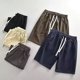 thumbnail image 3 of Bañadores de algodón puro para hombre y mujer, resistentes, holgados, informales, modernos, para verano, para parejas, estilo americano, a la moda, 3 of 4