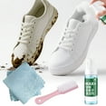 thumbnail image 4 of Limpiador de zapatos blancos de 150 ml, solución de limpieza en seco para zapatillas deportivas, quitamanchas y amarilleamiento con cepillo y toalla, kit de limpieza sin agua para zapatos de lona y c, 4 of 7