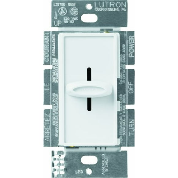 Lutron Electronics SFS-5E-WH White Skylark Fully Variable 5 Speed Fan Control, White