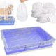 thumbnail image 3 of 50 Pcs Disposable Rabbit Cage Liner, Clear Plastic Bunny Cage Liner Bag Universal Toilet Film for Bunny Guinea, 3 of 5