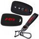 thumbnail image 1 of Protector para llave de auto QUANSHULIN RS de silicona roja, 1 of 5