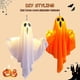 thumbnail image 2 of Halloween Decoration Ghost, 3-Way Adjustable Lighting, Hanging Ghosts with Fairy Lights, Battery Operated Halloween Decoration for Front Garden, Patio, 2 of 5