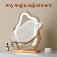 thumbnail image 4 of Odernirror Makeup Mirror with LED Lights, Cloud-Shaped Vanity Mirror, 360° Rotation, Gold, 4 of 8