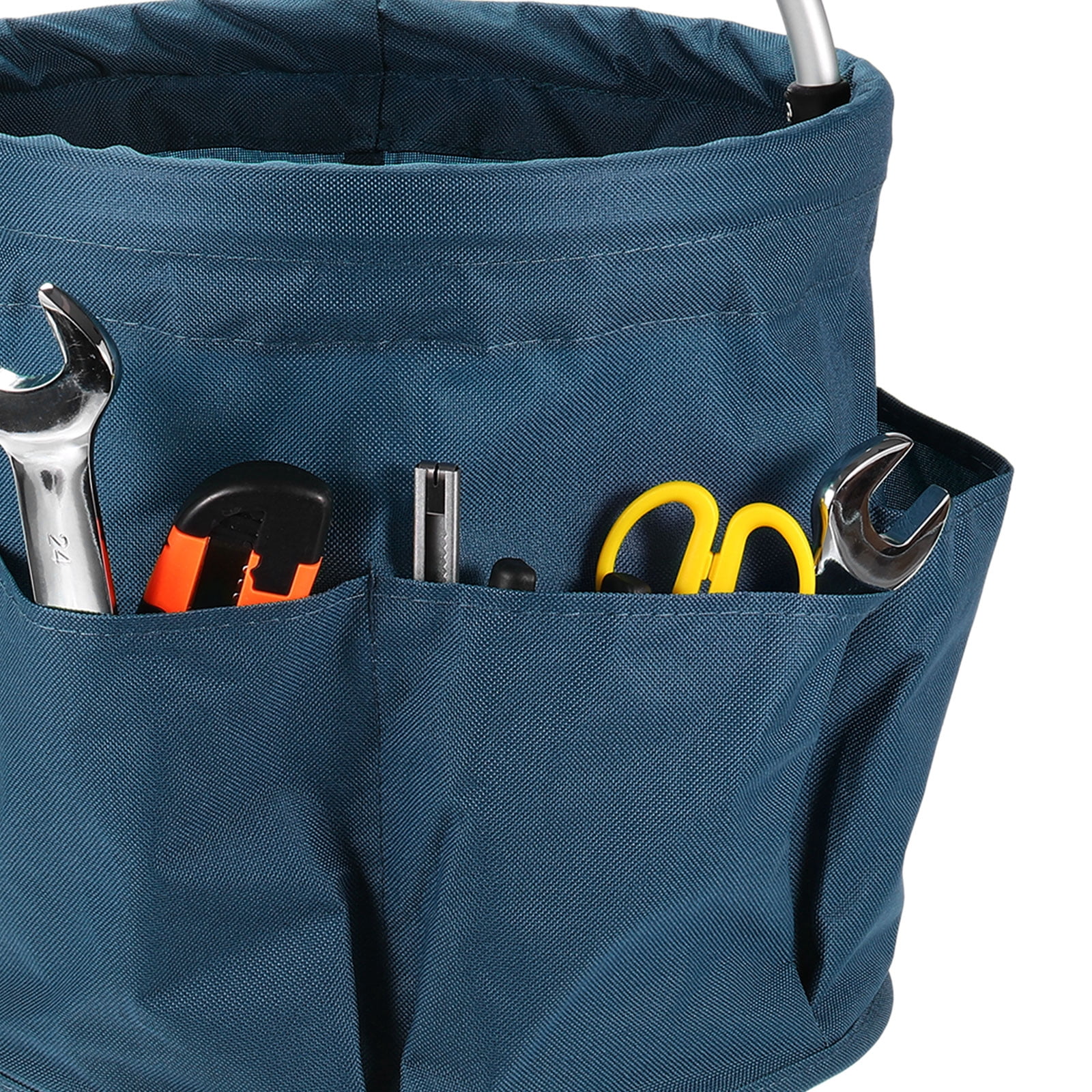 Uxcell 2pcs Garden Tool Bag 280mm x 280mm Oxford with Pockets Garden Tote Bag, Navy Blue