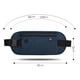 thumbnail image 3 of Paquete De Cintura Fanny Pack Pouch Multifuncional Money Phone Bag Security Wallet (Azul oscuro), 3 of 8