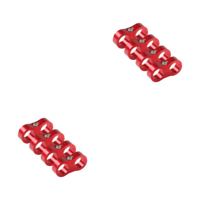 Conector de ajuste de manguera Kenally 4 piezas 4AN 8AN 10AN 6AN rojo 2 piezas