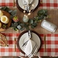 thumbnail image 4 of Vintage Red Buffalo Check Farmhouse Tablecloth 60x84 Inch, Waterproof, Stain Resistant, Perfect for Kitchen, Dining, and Outdoor Gatherings, Timeless and Elegant, 4 of 6