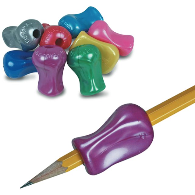 The Pencil Grip Metallic, Classroom Pack of 72, Universal Ergonomic Training Gripper for Righties and Lefties, Assorted Colors (TPG-11872)