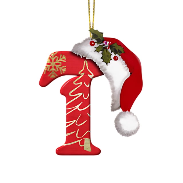 Adornos navideños colgantes con 26 letras para árbol de Navidad, personalizados, para hacer tú mismo.