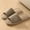 Coffee, variant on Hoshose New Couple Home Chinese Wind Linen Slippers Spring and Summer Home Linen Non-slip Wooden Slippers