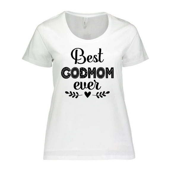 Inktastic Godmother Best Godmom Ever Women's Plus Size T-Shirt