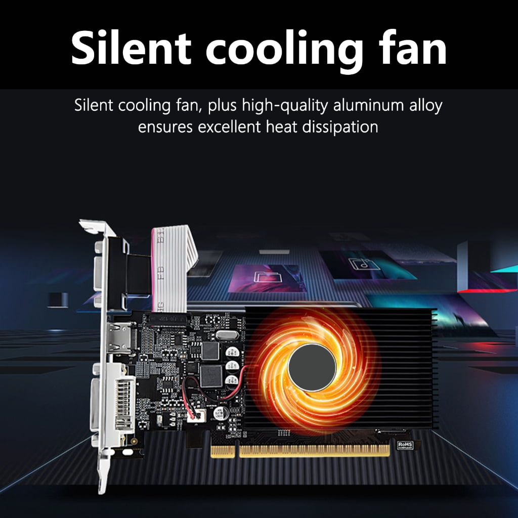 4GB DDR3 GT730 Computer GPU Video Card for Office Work and Casual Gaming