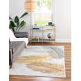 thumbnail image 3 of Unique Loom Finsbury Collection Area Rug - Camilla (7' 10" x 10' Rectangle Yellow Gray/Ivory), 3 of 12