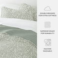 thumbnail image 6 of Noble Linens 3-Piece Eucalyptus Tossed Ferns Reversible Quilt Set, Queen, 6 of 8