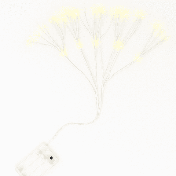 Elegani 80 LED Dandelion String Light – Bendable Silver Copper Flower Fairy Light