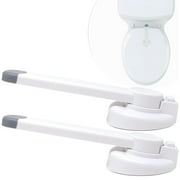 2pcs Child Safety Toilet Seat Lock - Easy to Install Use Toilet Lock, Proof Your Bathroom - Easy Install No Tools Needed - Fits Most Toilets - 2 Pack