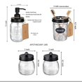 thumbnail image 2 of Dispensador de jabón de manos, botellas de jabón, contenedor de gel desinfectante, cocina, hotel, salón Negro, 2 of 9