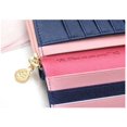 thumbnail image 3 of 2PCS Multi-Card Position Two Fold Long Zippered Wallet Women'S Long Zippered Wallet Handbag Dark Blue, 3 of 5