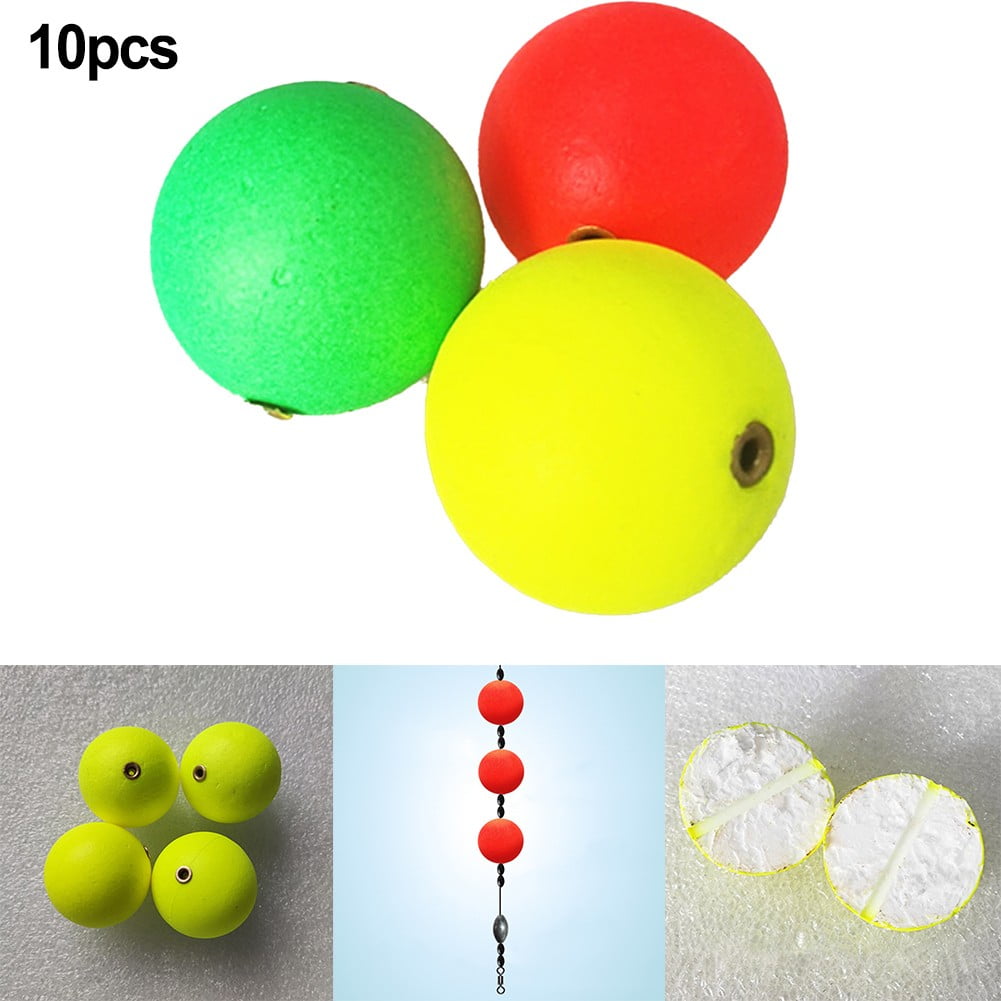 Bulle D'eau Boules Ovales De Couleur Vive, Flotteur De Pêche Avec Trous De Remplissage D 'eau, Grande Flottabilité Pour La Majorité Des Méthodes De Pêche, 5 Pièces (Blanc Transparent Plastique A Bulles