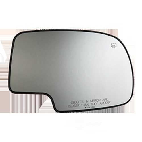Burco Side View Mirror Replacement Glass with Motor Mount Plate - Clear Glass - 3254HRSG