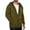 Army Green, variant on qafoshin Full-Zip Hoodies for Men Casual Trendy Solid Color Long Sleeve Loose Fit Fall Sweatshirt Jackets with Pockets