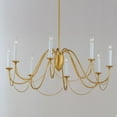 thumbnail image 3 of 12168GL Maxim Lighting Plumette - 8 Light Chandelier In Traditional Style-30 Inches Tall and 36 Inches Wide-Gold Leaf Finish    -Traditional, 3 of 5