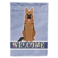 thumbnail image 1 of Carolines Treasures BB5648CHF German Shepherd Welcome Flag Canvas House Size, 1 of 4