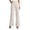 a-Beige16534, variant on VNKIDY Womens Elastic Waist Wide Leg Dress Pants With Decorative Waist Buttons Casual Straight Leg Trousers For Office Commutes Semi Formal Events Daily Errands Cozy Pants