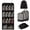 Black, variant on 6 Set Packing Cubes for Travel, Compressible Luggage Organizer Bags, Vacation Storage for Men Women, Peach Pink