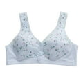 thumbnail image 1 of Aayomet Bralettes for Women Plus Size Rings Breathable Solid Color Comfortable Bra (Mint Green, 38), 1 of 3
