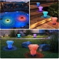 thumbnail image 4 of Fwttom Chlorine Tablet Floater Solar Floating Pool Lights, Pool Chemical Dispenser Compatible Chlorine Supports 1-4 Tablets Multi-Purpose Solar Pool Lights, 4 of 7