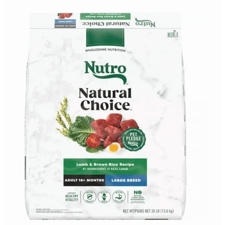 Nutro Large Breed Adult Lamb and Rice Recipe Dry Dog Food 30 lb