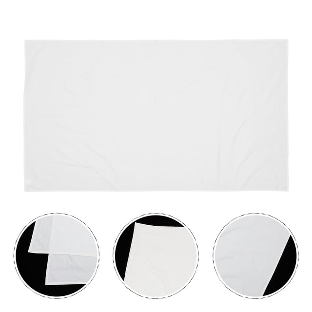 Minkissy Fitted Bed Sheets White Silk Cotton Bed Protector for Patients 1Pcs