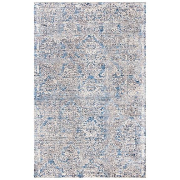 SAFAVIEH Mirage Jacqueline Floral Trellis Area Rug, Navy/Ivory, 5' x 8'