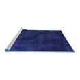 thumbnail image 2 of Ahgly Company Machine Washable Indoor Rectangle Abstract Blue Contemporary Area Rugs, 2' x 4', 2 of 4