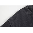thumbnail image 4 of UNISHE Women's Black One Day At A Time Tee Vintage Washed T-Shirt Short Sleeve Crew Neck Top, 4 of 6