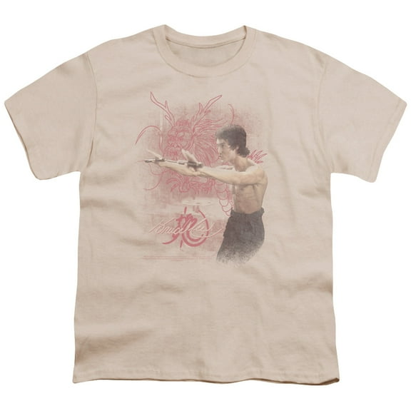 Bruce Lee Power Of The Dragon S/S Youth 18/1 T-Shirt Cream